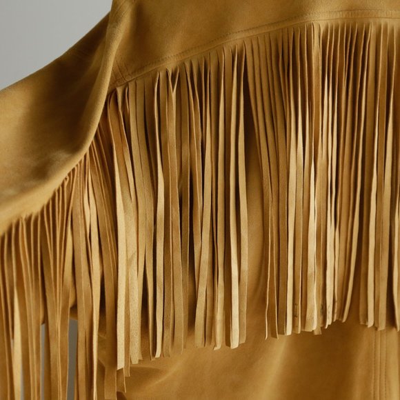 Vintage Deerskin Waterfall Front Fringe Jacket - Picture 7 of 15